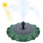 Fontaine solaire - liliin - lotus vert foncé - 14w - 7 styles de jets - décoration de jardin Fontaine solaire - liliin - lotus vert foncé - 14w - 7 styles de jets - décoration de jardin