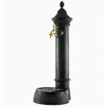 Fontaine  poser source en fonte daluminium patine vert anglais avec robinet fonctionnel en laiton 2550x31x72 ...