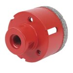 Foret diamant - rubi - dry gres - 68 mm - coupe � sec - vitesse max 14. 000 r. p. m.