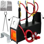 Forge  gaz propane - vevor - four de fusion forge 15 l avec trois brleurs 2 portes
