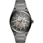 Montre - fossil - everett - 42mm - automatique - acier pvd gun - �tanch�it� 5 atm