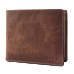 Fossil porte - monnaie marron pour homme - derrick passcase 50858