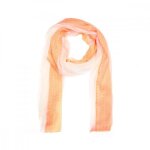 Foulard cr�me / orange femme sublevel