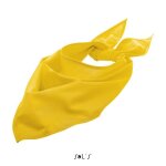 Foulard - sols - bandana - jaune - taille unique - 90% polyester 10% coton