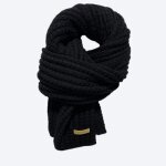 Foulard - vitata - charpe ctele?e - noir - hiver - mixte