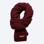 Foulard - vitata - Écharpe côtelée rouge - hiver - mixte - casual Foulard - vitata - Écharpe côtelée rouge - hiver - mixte - casual