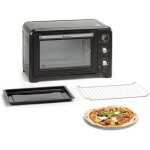 Four lectrique - moulinex - optimo 33l - noir - 6 modes de cuisson - minuterie incluse