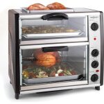 Four lectrique double compartiment avec plaque de grill 42l - oneconcept all - you - can - eat - 2400w ...