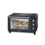 Four lectrique - noir - mini - four compact - temprature variable - minuterie intgre - cuisson polyvalente ...