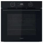 Four encastrable - whirlpool - omk58cu1sb - 71l - 8 programmes - chaleur tournante - noir