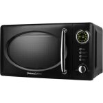 Four � micro - ondes r�tro vintage cuisine avec affichage - noir