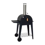 Four  pizza dextrieur charbon de bois tablette rabattable pierre  pizza et chemine giulia