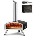 Four  pizza portable - vevor - four  bois et charbon de bois extrieur 305 mm bbq