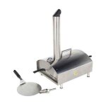 Four � pizza - somagic - napoli - acier inoxydable - 300� - pierre de cuisson 33x33 cm