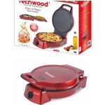 Four  pizza et tartes rouge avec grill plancha revtement pierre antiadhsif puissance 1800 w