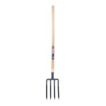 Fourche  bcher  douille 4 dents - spear & jackson - manche bois pomme 100 cm