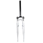 Fourche vtc 28 zoom 141 ams suspension grise ahead set 11 / 8 reglable v - brake + disque is