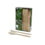 Fourchettes en bois - jour de fete - 165 cm - lot de 100 - biod�gradables - �cologiques