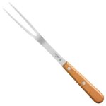 Fourchette - opinel - classique n�124 - manche en h�tre verni - lame demi - soie en acier inoxydable
