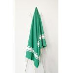 Fouta - la maison damelie - cap ferret - 100% coton - vert varech - franges