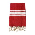 Fouta traditionnelle kozo rouge 200x200 190g - m