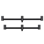 Fox black label slim buzz bars (220mm - 250mm) rod pod support de canne carpe