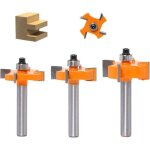 Fraise � rainurer et languette - zvd - 4 boules de lame - 8 mm - set de 3 pi�ces - outils de travail ...