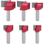 Fraises  rainurer - zvd - jeu de 6 - queue de 8mm - diamtres de coupe varis - acier au carbure de ...