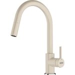 Robinet de cuisine - franke - lina - beige - bec extractible - t�te c�ramique 35mm