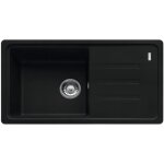 Franke malta bsg 611 - 78 - 39 evier78x435cm avec �gouttoir r�versible fragranit + noir mat (bsg611 - ...
