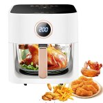 Friteuse  air chaud - joulli - friteuse  air sans huile - 8l - avec ecran tactile - 1350w cuisine circulatio ...