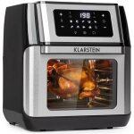 Friteuse � air chaud klarstein aerovital fry - 1500w - 10l - 9 programmes de cuisson - noir & argent