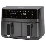 Friteuse  air chaud air fryer 9l double compartiement 2700w proficook pc - fr1295h - noir