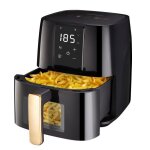 Friteuse � air sans huile - 55l - 1700w - monmecd airfryer - temp�rature r�glable - fen�tre visible - ...