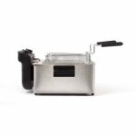 Friteuse double livoo doc217 - 2 x 3 l - inox 3300w - noir + gris