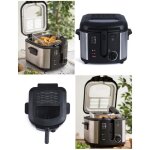 Friteuse �lectrique capacit� 3 l rev�tement antiadh�sif avec fen�tre et filtre anti - graisse s�curit� ...