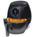 Friteuse lectrique linsar - friteuse  air chaud 3l - 6 programmes - cran numrique - minuteur - noir ...