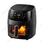 Friteuse électrique sans huile - td® - grande capacité - 1350w - 8 menus préprogrammés - noir Friteuse électrique sans huile - td® - grande capacité - 1350w - 8 menus préprogrammés - noir
