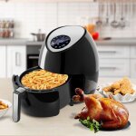 Friteuse sans huile �lectrique 4. 5l - uten - 7 programmes air fryer�cran tactile led1500wminuteur et ...