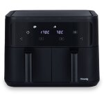 Friteuse sans huile hkoenig - fry900 - capacit� 9l - double cuve 45l - 8 programmes de cuisson - 2400w ...