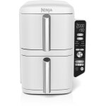 Friteuse sans huile ninja - double stack xl sl400euwh - capacit 95l - 6 programmes de cuisson - blanc ...
