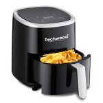Friteuse sans huile techwood tfr - 358shd 3. 5 l ~ 1 kg de frites puissance 1200w coloris noir