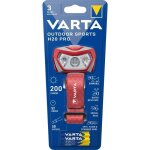 Frontale - varta - outdoor sports h20 pro - 200lm - dimmable - ipx4 - led rouge - 3 modes lumineux - ...