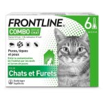 Frontline combo chat - anti - puces anti - tiques pour chat - 6 pipettes