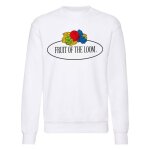 Fruit of the loom sweat - shirt col rond grand logo lio blanc homme