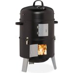Relaxdays fumoir 3 en 1 smoker pour faire griller faire fumer et macrer thermomtre avec sortie d?air ...