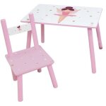 Fun house danseuse ballerine table h 415 cm x l 61 cm x p 42 cm avec une chaise h 495 cm x l 31 cm x ...