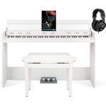 Funkey dp - 1088 wm piano num�rique blanc mat set incl. banc casque et �cole