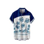 Funky chemise hawaienne homme manches courtes grande taille chemise plage t imprim avec poche pour ...