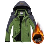 Funmoo parka homme � capuche amovible droit imperm�able blouson homme plus de velours v�tement masculin ...